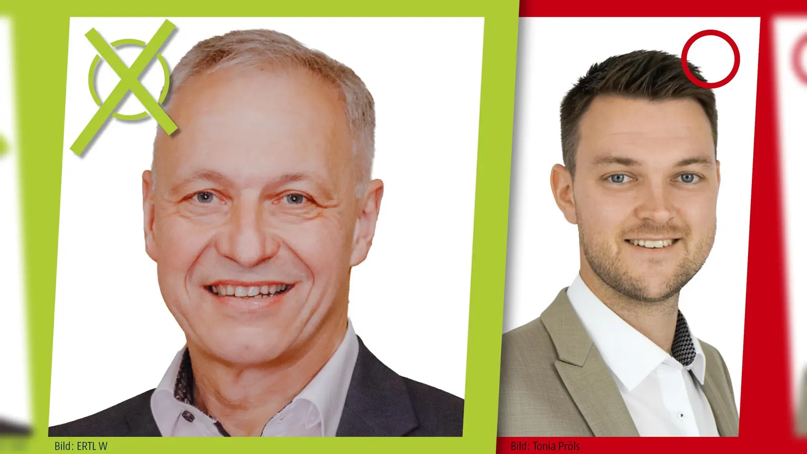 Ergebnis der Stichwahl am 22. März 2026: In Vilseck gewinnt Thorsten Grädler (EHB-FW) gegen Frederic Pröls (AN-EH). (Bild: gld)