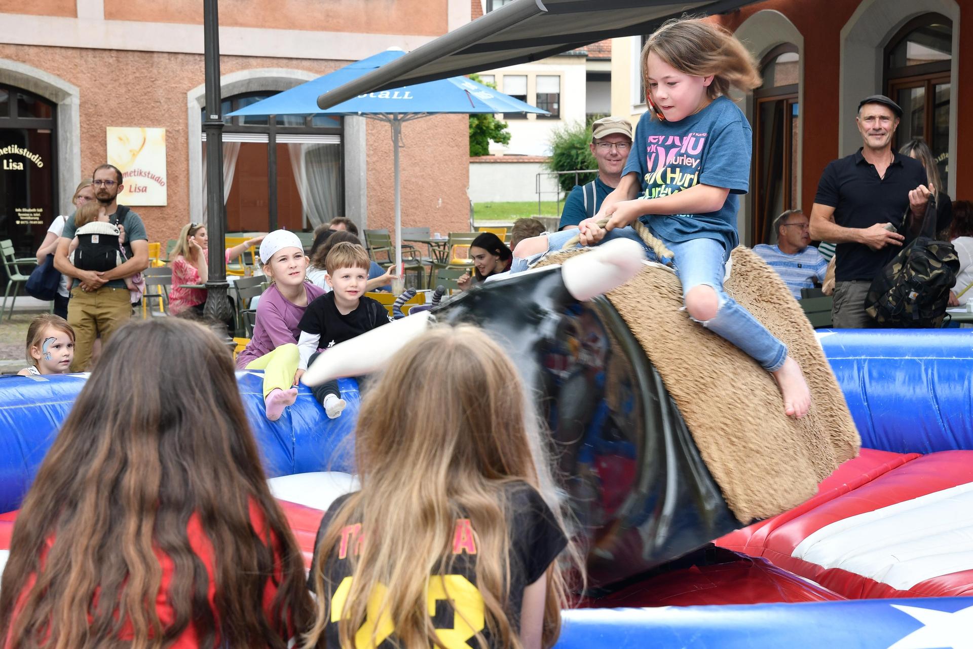 Am Schweinchenbrunnen ist auch heuer Bullriding angesagt. (Bild: Petra Hartl)