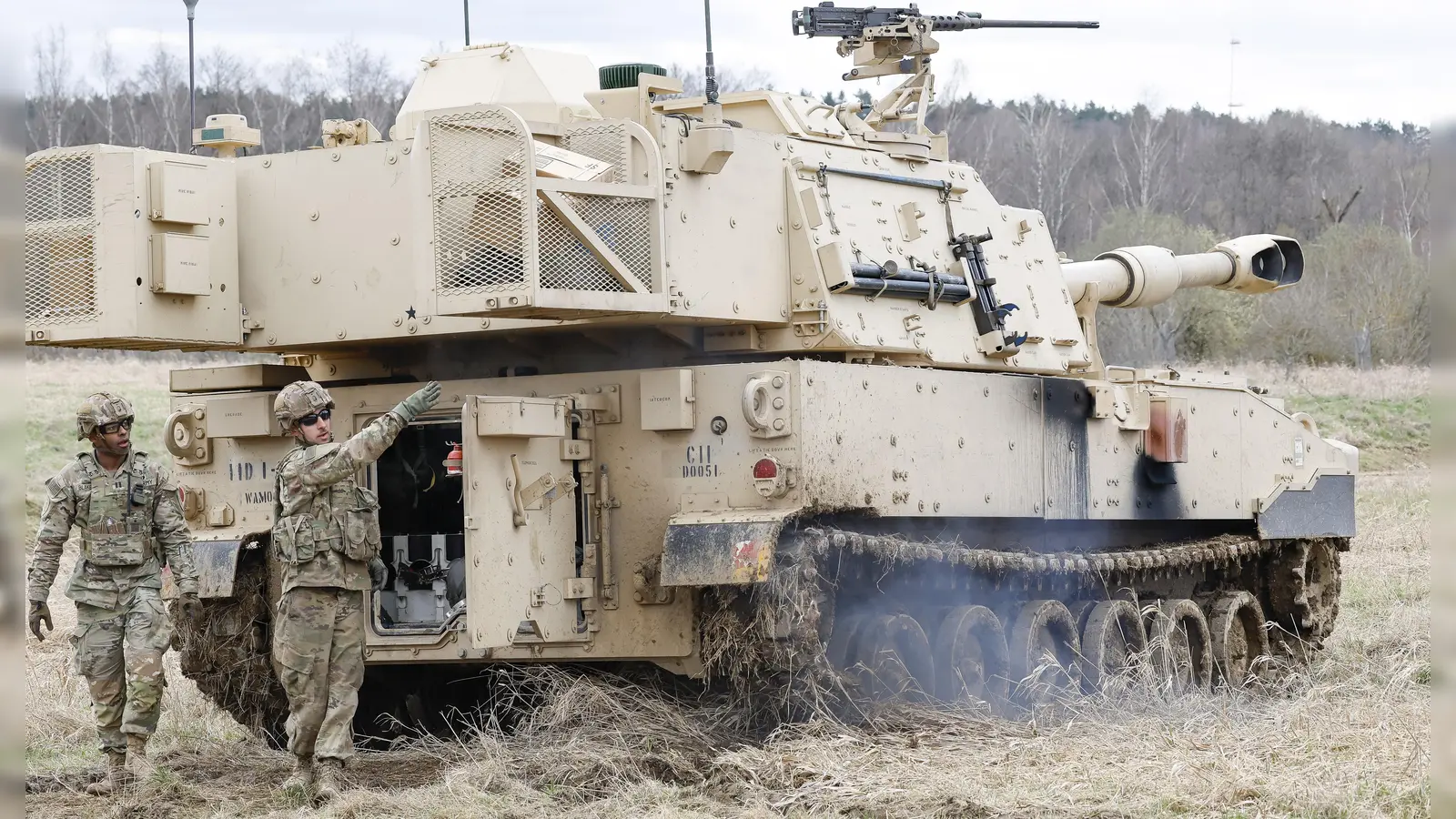 Die US-Armee informiert über verstärkte Übungstätigkeit und Konvoibewegungen auf dem Truppenübungsplatz Grafenwöhr. (Archivbild: Daniel Löb, dpa)