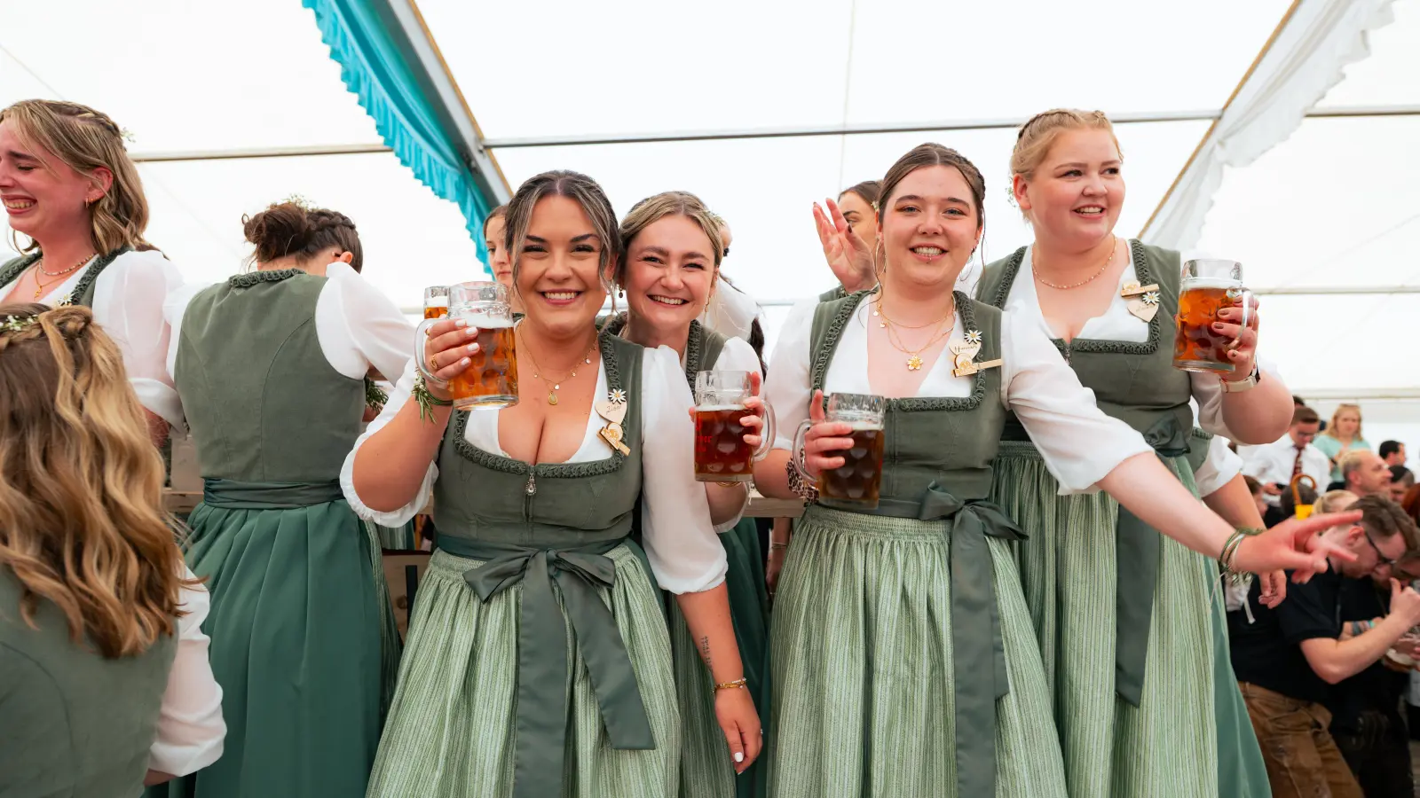 Der Burschenverein Parkstein feierte ein rauschendes Fest. (Bild: Hannes Stock)