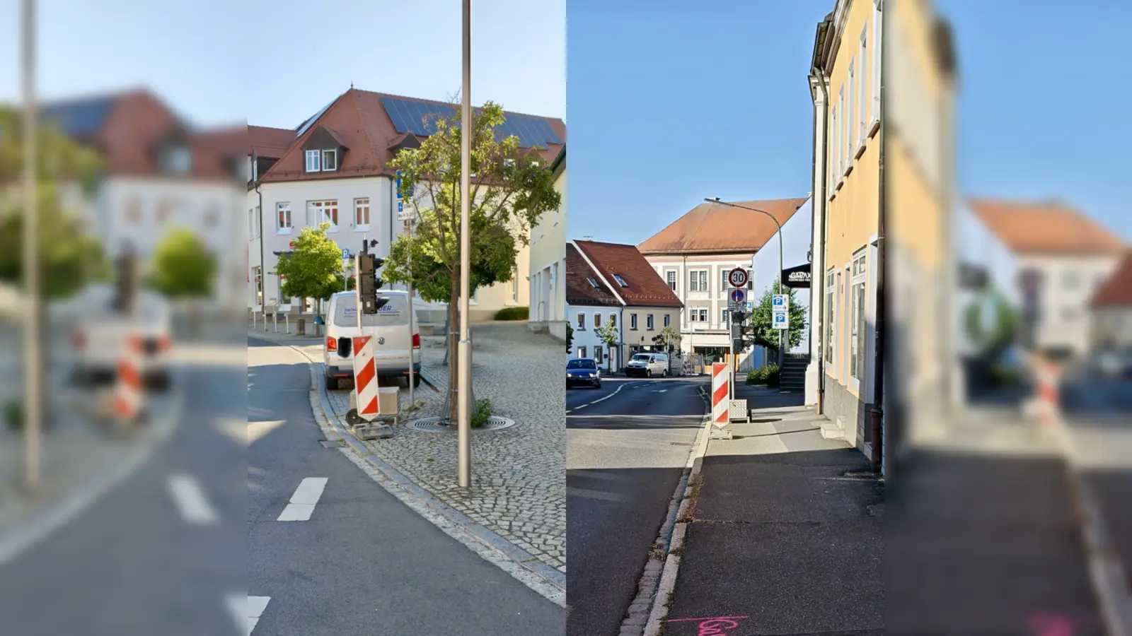 In der Knorrstraße wurden bereits mobile Ampeln aufgestellt. (Bild: Ramona Herrmann)