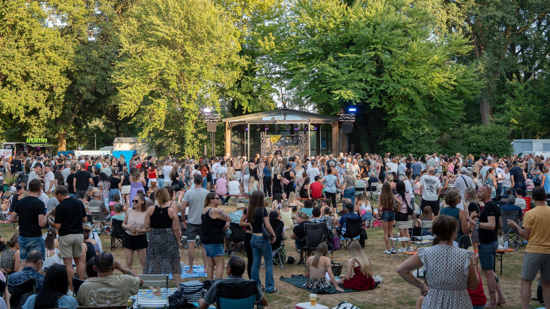 DJ Dollar Bill bei den Sommerserenaden im Max-Reger-Park in Weiden 2026. (Bild: Marina Gube)