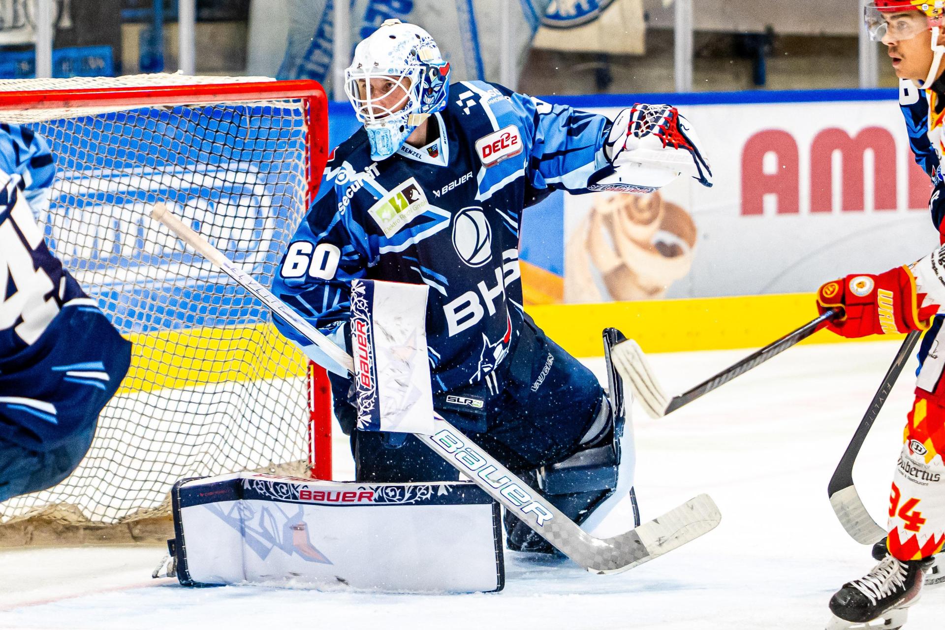 Goalie Felix Noack fehlt den Blue Devils Weiden verletzungsbedingt. (Archivbild: Elke Englmaier)