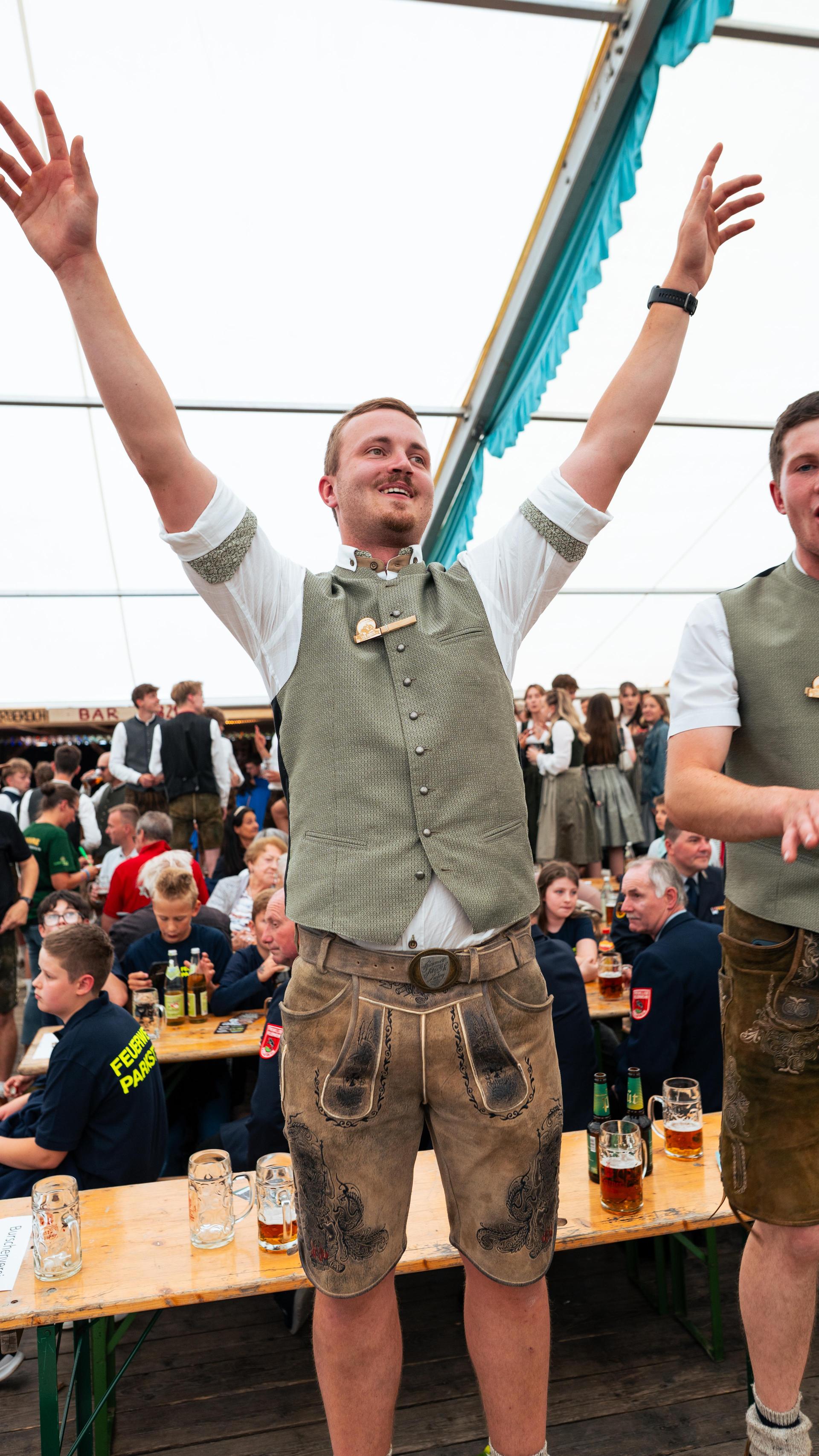 Der Burschenverein Parkstein feierte ein rauschendes Fest. (Bild: Hannes Stock)
