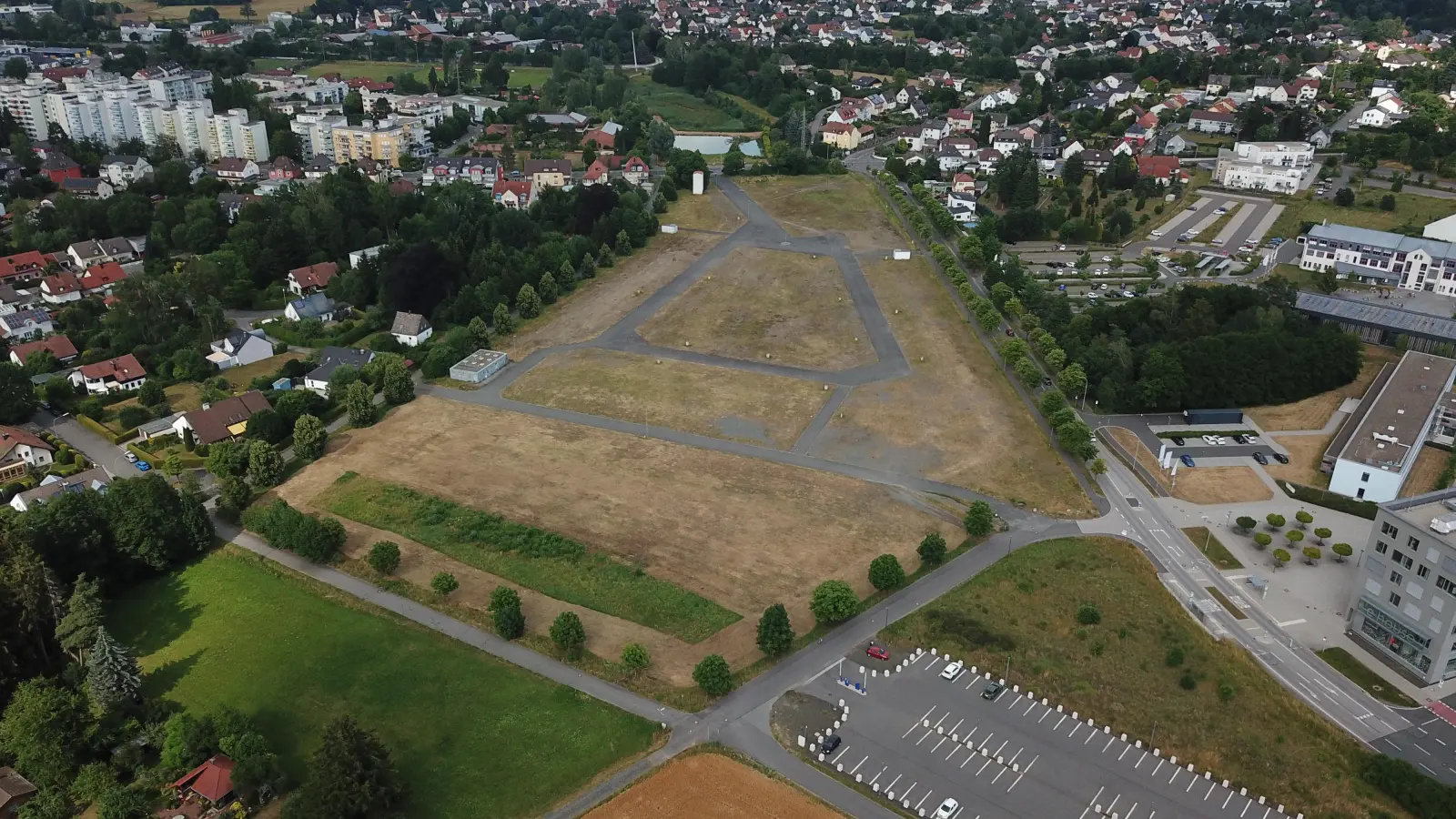Der alte Festplatz aus der Vogelperspektive.  (Bild: UmbauStadt PartGmbB)