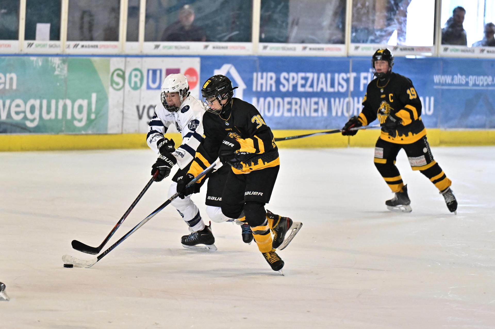 Eishockey Landesliga-Meisterschaft der U17 mit ERSC Amberg.  (Bild: Hubert Ziegler)