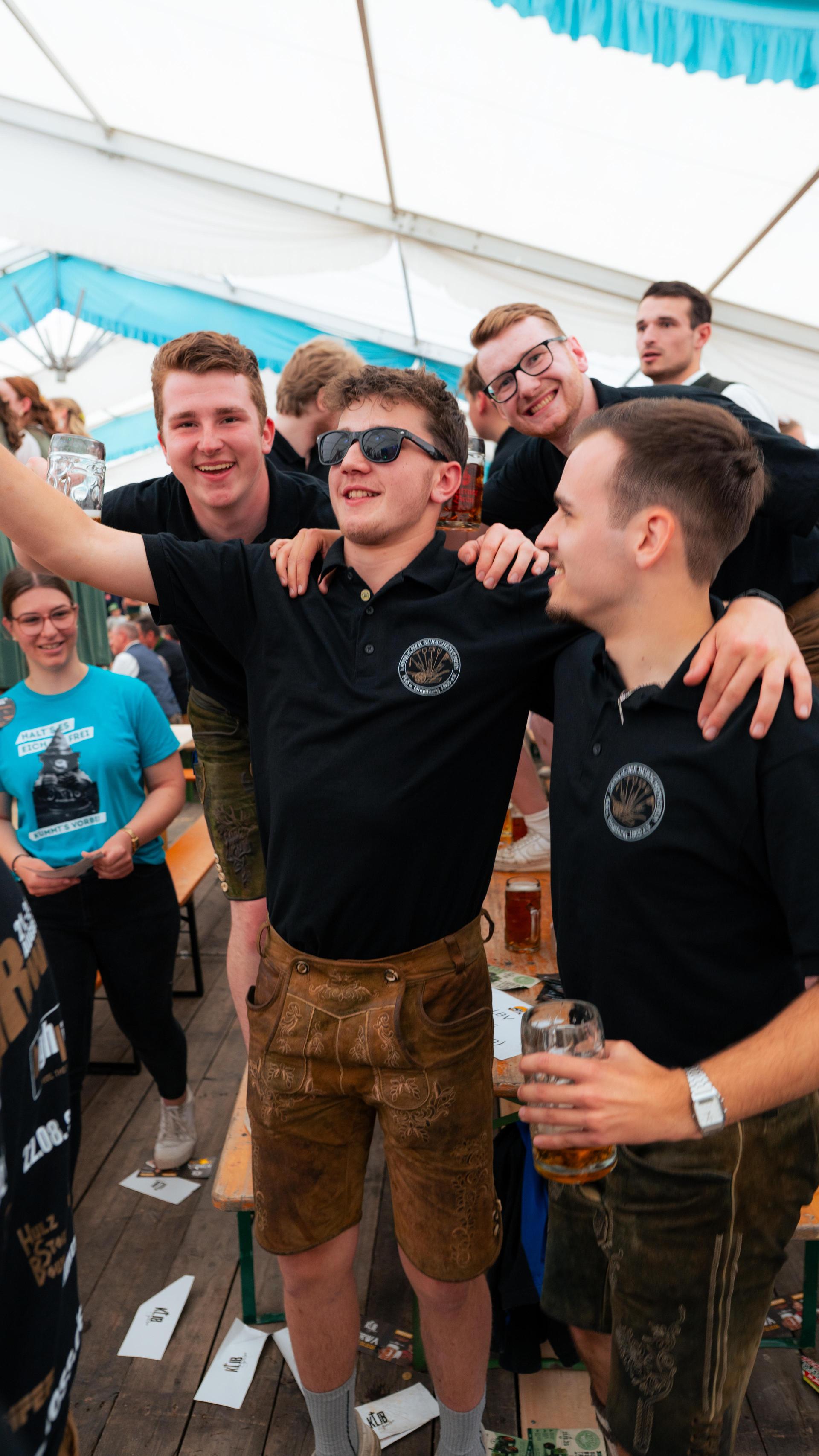 Der Burschenverein Parkstein feierte ein rauschendes Fest. (Bild: Hannes Stock)