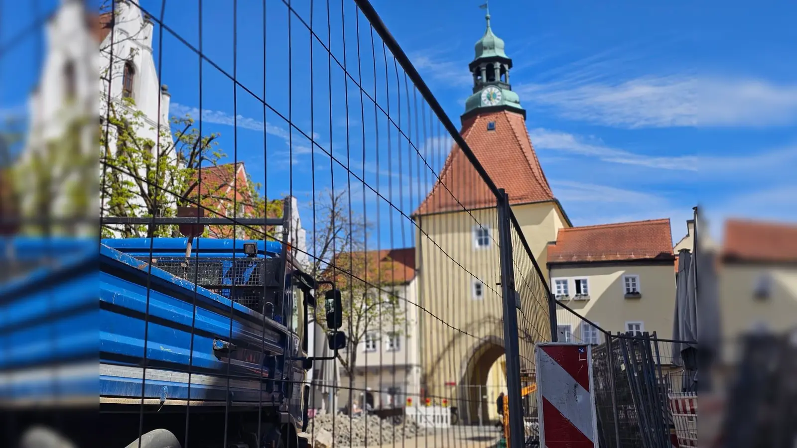 Die Sperrung am Unteren Tor in Weiden beginnt am 13. April. (Bild: Stadt Weiden)