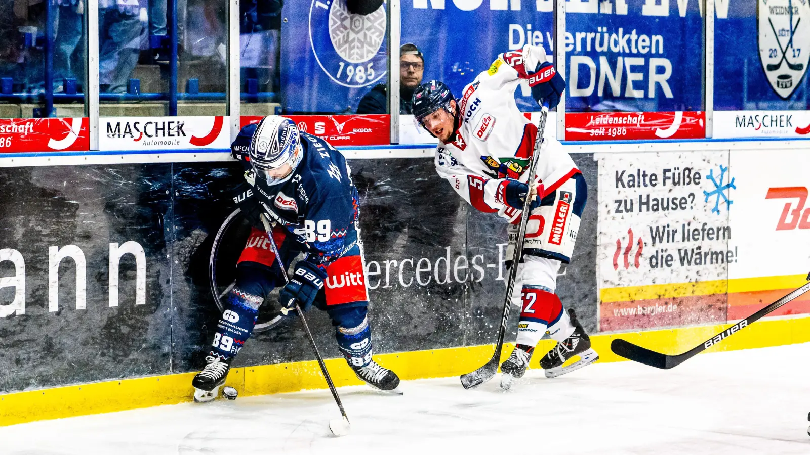 Dennis Miller (rechts) ist künftig Teamkollege von Tyler Ward. (Bild: Blue Devils Weiden)