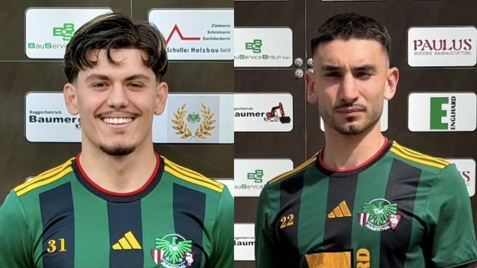 Eron Sejdijaj (links) und Nils Jenauth (rechts) wechseln zur DJK Ammerthal. (Bilder: rba, Bildmontage: msh)