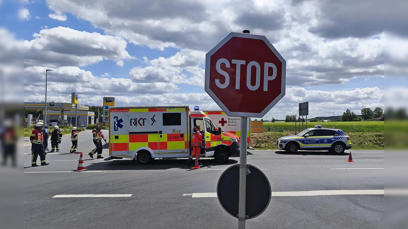 Hier passierte am Sonntag ein Unfall zwischen einem Motorrad und einem Auto. Zu der unfallträchtigen Kreuzung mussten die Einsatzkräfte schon des Öfteren ausrücken.  (Bild: jma)