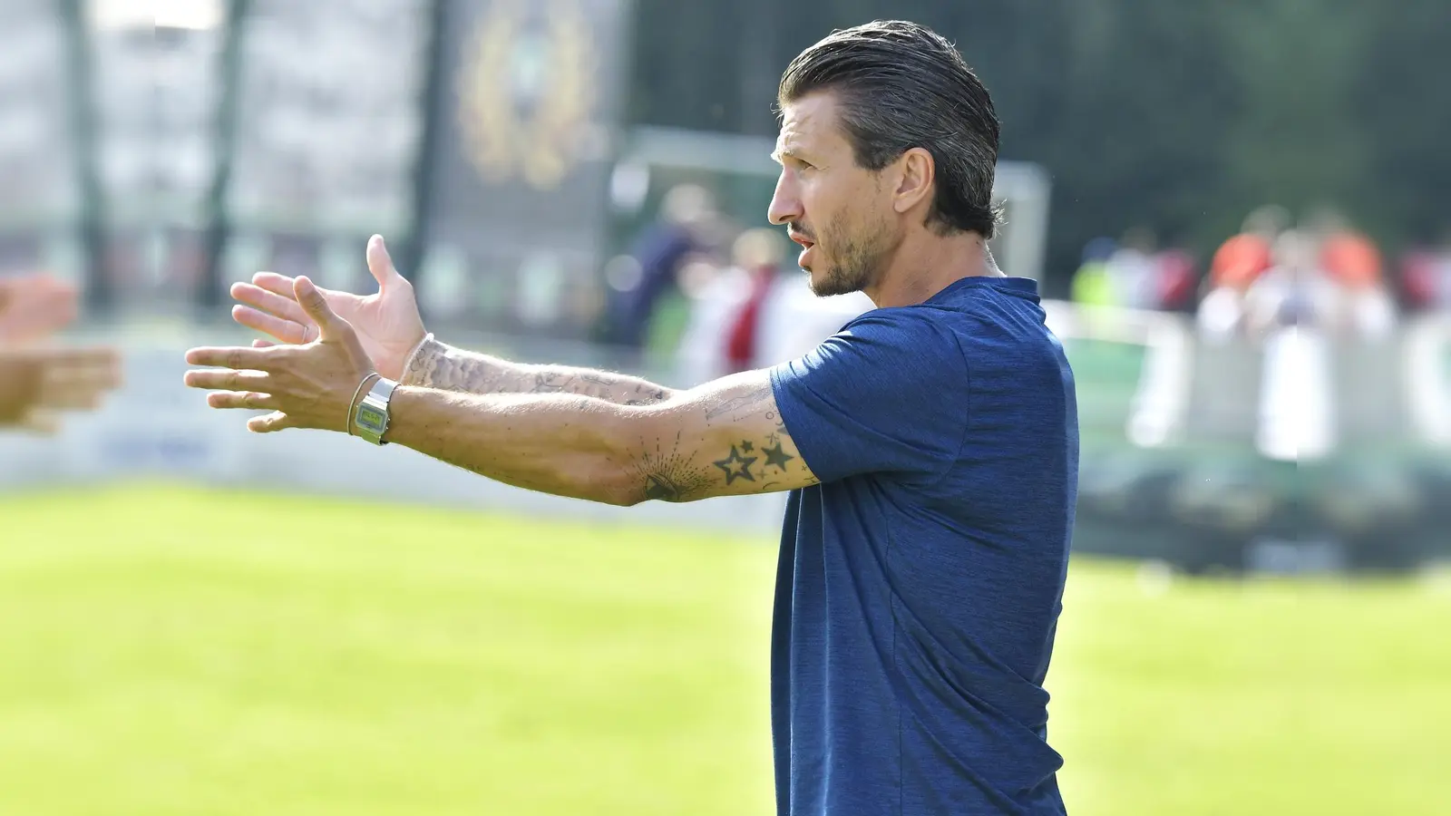 Michael Riester, Trainer SpVgg SV Weiden (Archivbild: Hubert Ziegler)