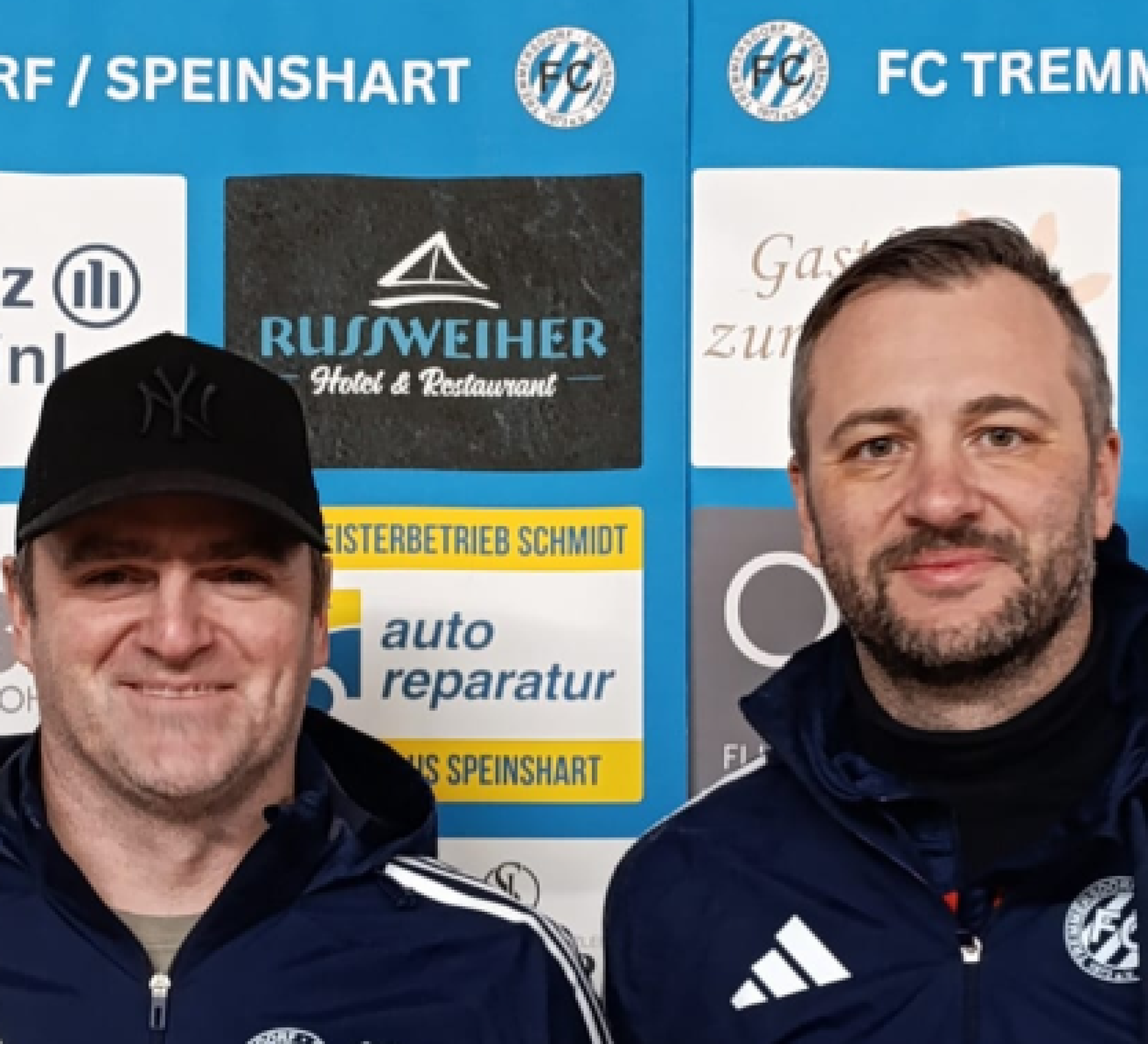 Die Trainer Holger Philipp (links, zweite Mannschaft) und Robert Schäffler (rechts, erste Mannschaft). (Bild: Florian Dötsch)